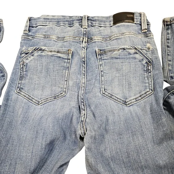 Buckle Black No. 75 Skinny Jeans Size 25 High Rise Distressed Acid Wash STRETCH - Picture 3 of 11